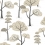 Trees Wallpaper Masureel Sand HAP103