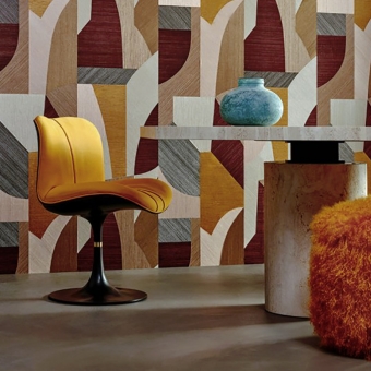 Puzzle wall covering Orange Ruby Arte