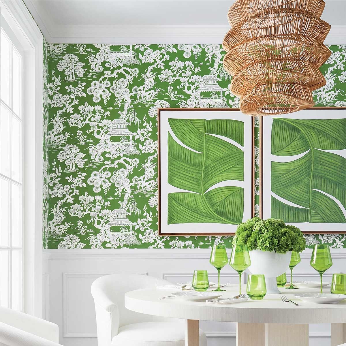 Papel pintado Jardin japones Thibaut