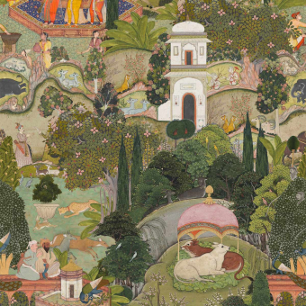 Carta da parati panoramica Gardens Of Jaipur