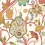 Carta da parati Windsor Thibaut Cream and Red T14305