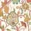 Papier peint Windsor Thibaut Cream and Red T14305