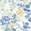Papier peint Spring Garden Thibaut Blue and White T14336