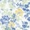 Papier peint Spring Garden Thibaut Blue and White T14336