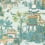 Mystic Garden Wallpaper Thibaut Spa Blue T20826