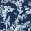 Papier peint Yukio Thibaut Navy and White T20844