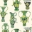Papier peint Khulu Vases Cole and Son Vert/Crème 109/12056