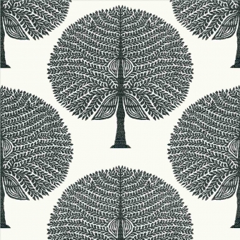 Mulberry Tree Wallpaper Black and White Thibaut