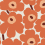 Unikko Wallpaper Marimekko Orange 25101