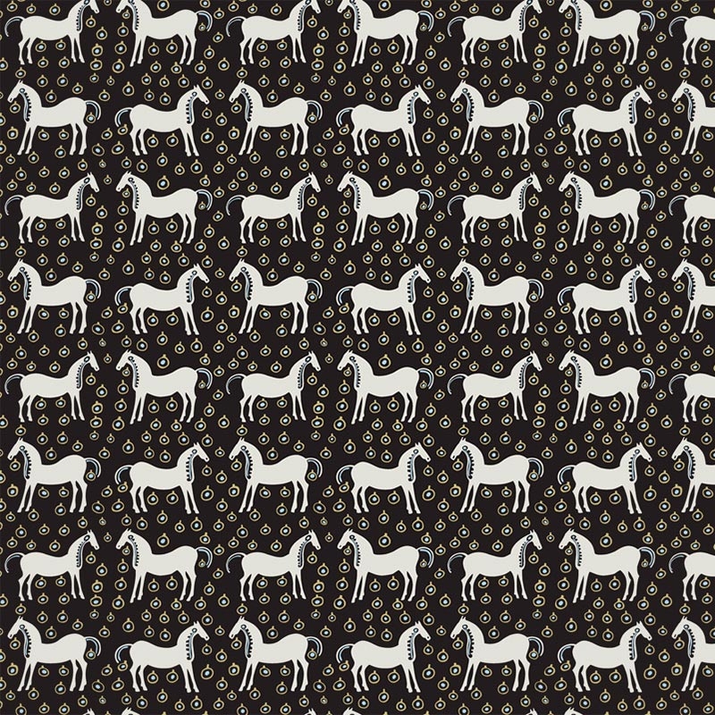 Musta Tamma Wallpaper - Marimekko