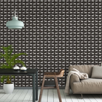 Musta Tamma Wallpaper - Marimekko