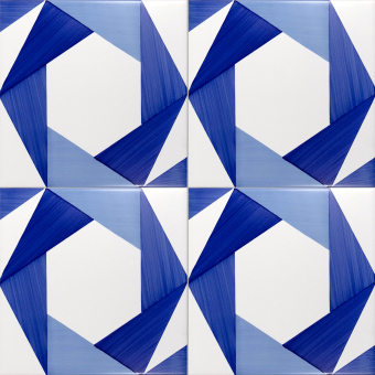 Bauhaus Blu Tipo 10 Tile