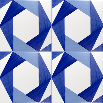Fliese Bauhaus Blu Tipo 10 Artistico Tipo 10 Mavi Ceramica