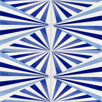 Baldosa Bauhaus Blu Tipo 11
