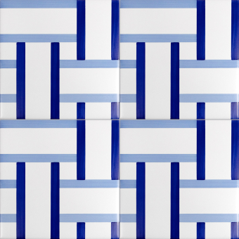Bauhaus Blu Tipo 12 Tile Artistico Tipo 12 Mavi Ceramica