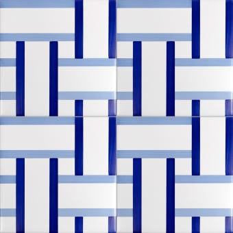 Bauhaus Blu Tipo 12 Tile