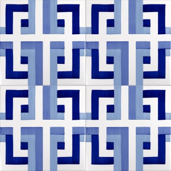 Bauhaus Blu Tipo 14 Tile