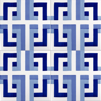 Fliese Bauhaus Blu Tipo 14 Artistico Tipo 14 Mavi Ceramica