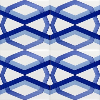 Carreau Bauhaus Blu Tipo 18
