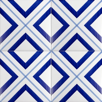 Bauhaus Blu Tipo 19 Tile