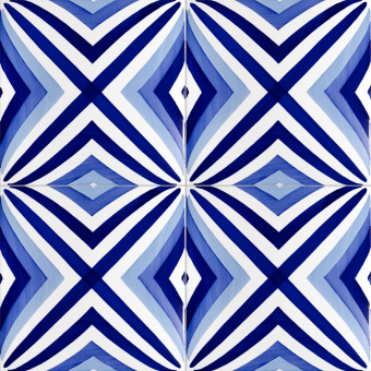 Baldosa Bauhaus Blu Tipo 2