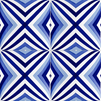 Bauhaus Blu Tipo 2 Tile