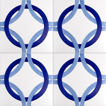 Bauhaus Blu Tipo 3 Tile