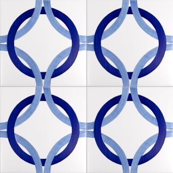 Bauhaus Blu Tipo 3 Tile