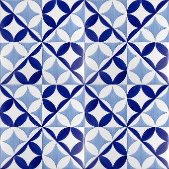 Bauhaus Blu Tipo 4 Tile