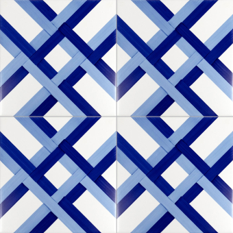 Bauhaus Blu Tipo 6 Tile