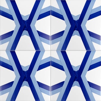 Carreau Bauhaus Blu Tipo 7