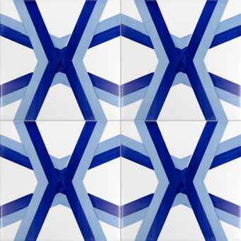 Fliese Bauhaus Blu Tipo 7 Artistico Tipo 7 Mavi Ceramica