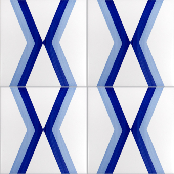 Fliese Bauhaus Blu Tipo 8 Artistico Tipo 8 Mavi Ceramica