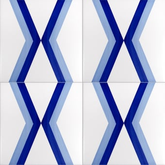 Fliese Bauhaus Blu Tipo 8