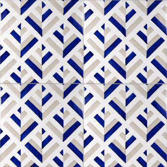 Fliese Bauhaus Tortora Tipo 9 Artistico Tipo 9 Mavi Ceramica