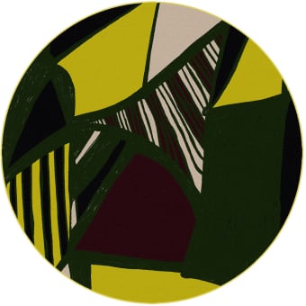 Tapis Rhythm And Lines Rond