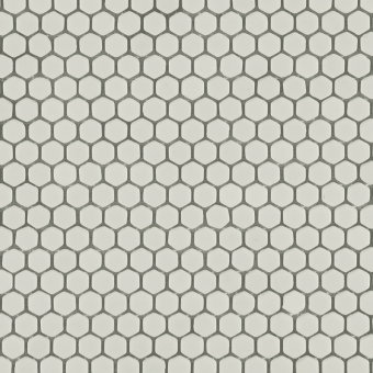 Hexagon Mosaic White Matt Boxer