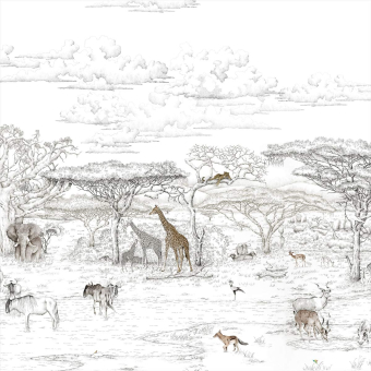 Panoramatapete Vallée du Rift Naturel 150x330 cm - 3 lés - Partie A Isidore Leroy