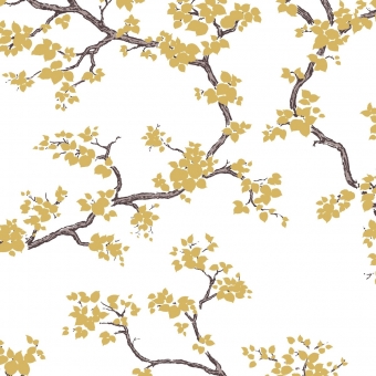 Branches Wallpaper Gold York Wallcoverings