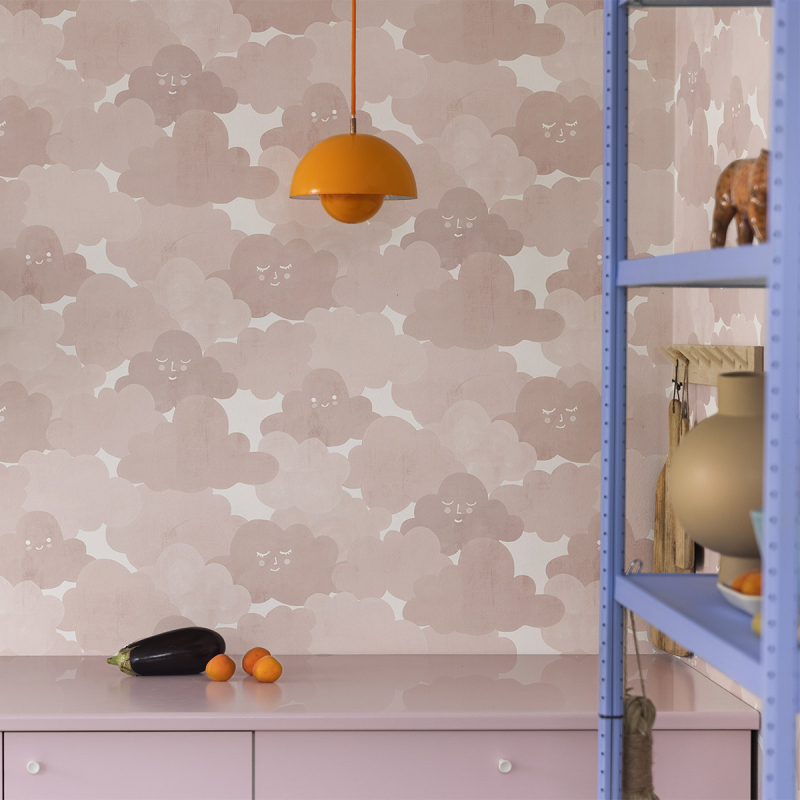 Happy Clouds Wallpaper - Rebel Walls Happy Clouds Wallpaper - Rebel Walls