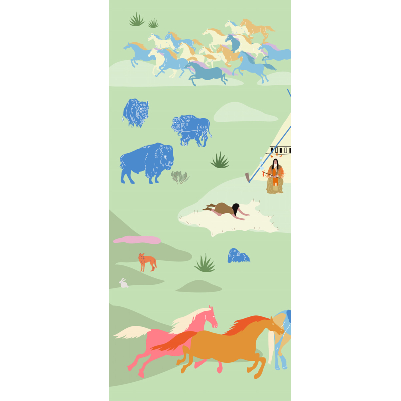 Panoramatapete Nagawika Little Cabari