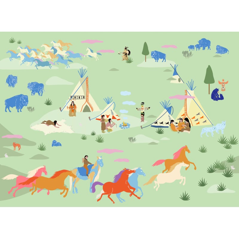 Panoramatapete Nagawika Little Cabari