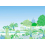Papeles pintados panorámico Jardin du Luxembourg verde Little Cabari 450x330 cm - 9 tiras - Piezas ABC DM-ST-H330X450-JAR-VER
