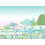 Carta da parati panoramica Jardin du Luxembourg rosa Little Cabari 450x330 cm - 9  lés - Parties ABC DM-ST-H330X450-JAR-ROS