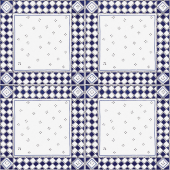 Etrusca Tile Bianco Blu Francesco De Maio