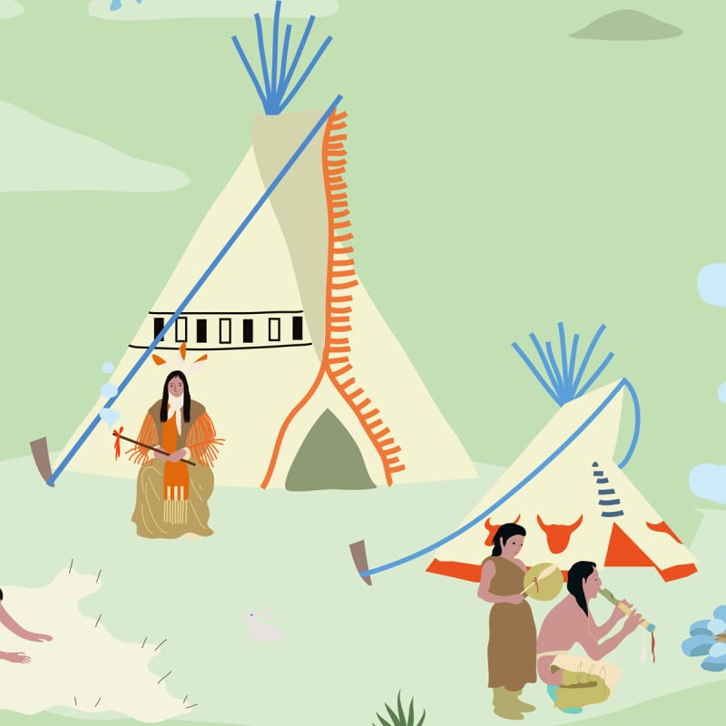 Panoramatapete Nagawika Little Cabari