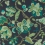 Amanpuri Wallpaper Sanderson Midnight/Eucalyptus DOSW217044