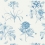 Papel pintado Etchings & rosas Sanderson China blue DOSW217052