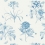Papier peint Etchings & Roses Sanderson China blue DOSW217052