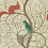 Squirrel & Dove Wallpaper Sanderson Teal/Red DVIWSQ102